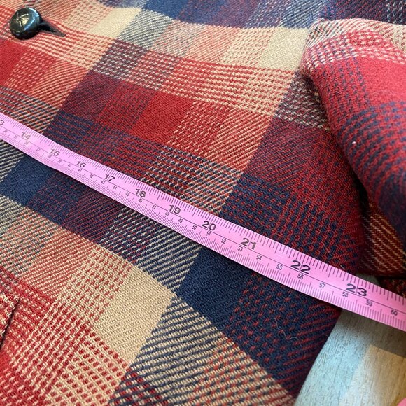Pendleton Vintage Wool Plaid Jacket Multicolor - Men's Size Large - Picture 6 of 7